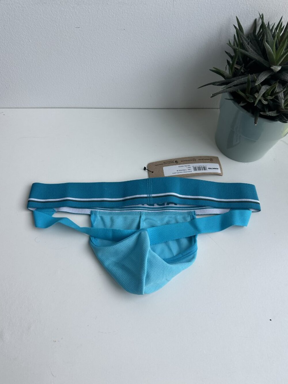 Addicted - Basic Jockstrap - Turquoise Blue (L) - Picture 4 of 7